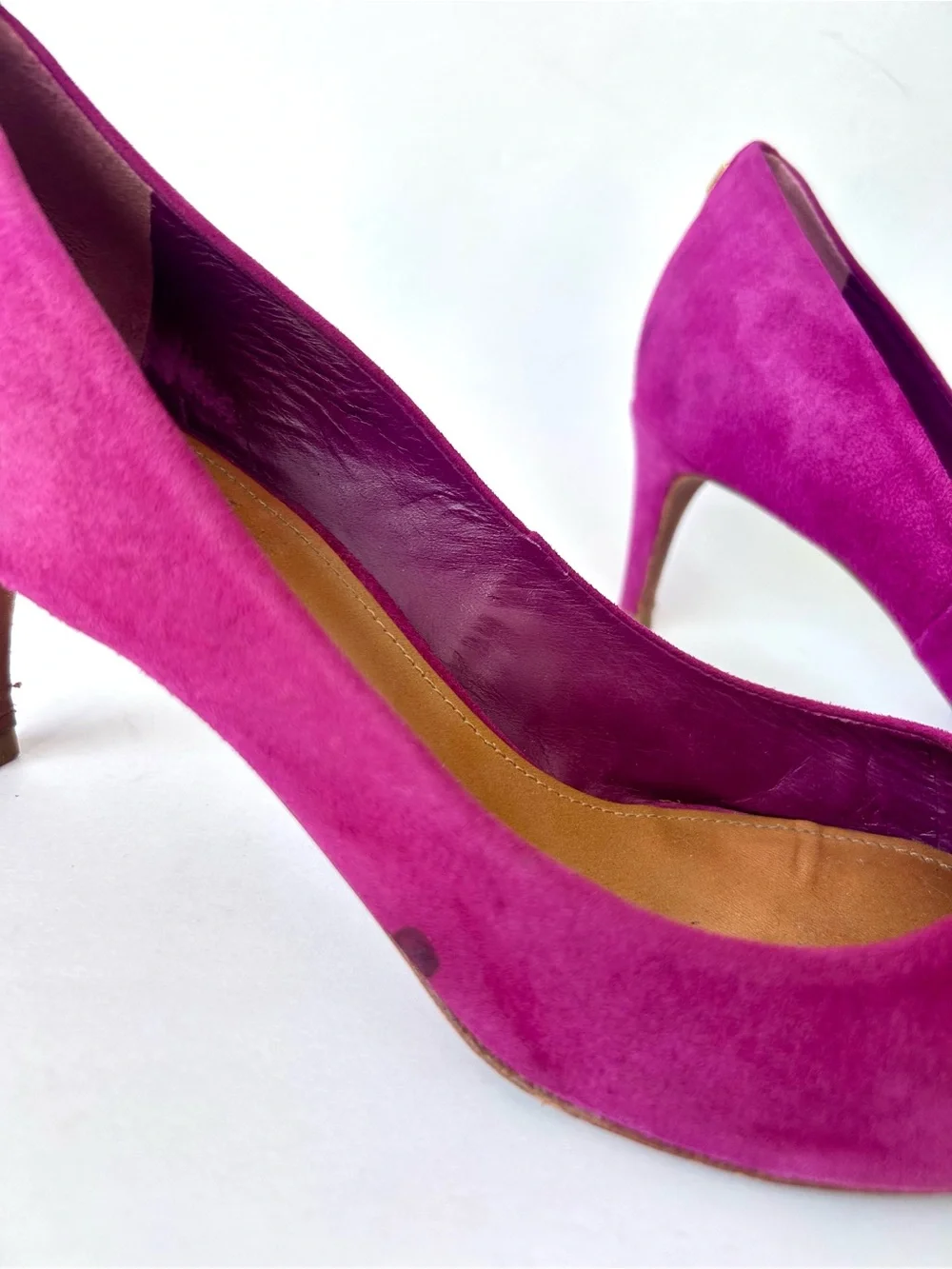 Tory Burch Purple Suede High Heel Pumps Size 8.5